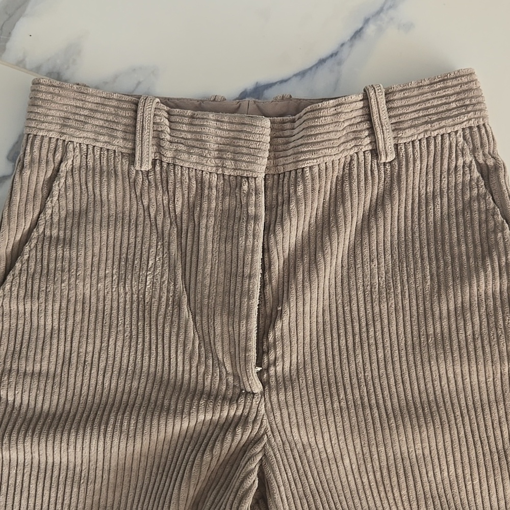 COS Wide-Leg Corduroy Pants - Light Gray, 34, VGUC, Quiet Lux, Chic - Picture 4 of 6